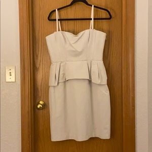 BCBG Corseted Peplum Dress